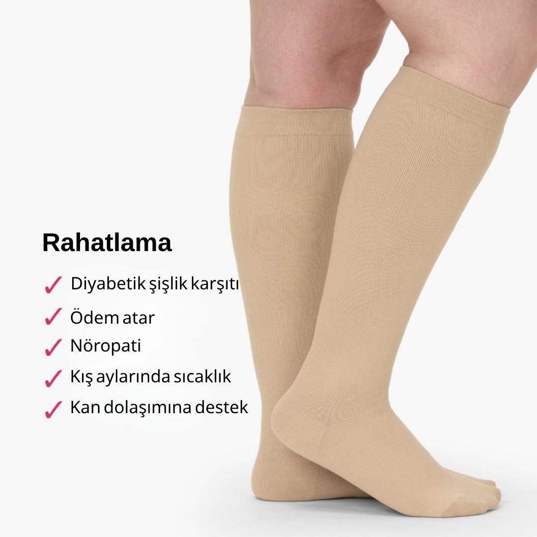 Gelişmiş Geniş Kompresyon Çorabı