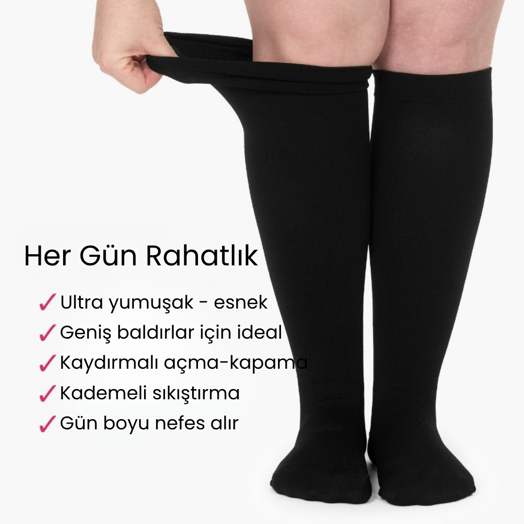 Gelişmiş Geniş Kompresyon Çorabı